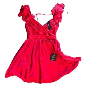 Lulus red cocktail dress